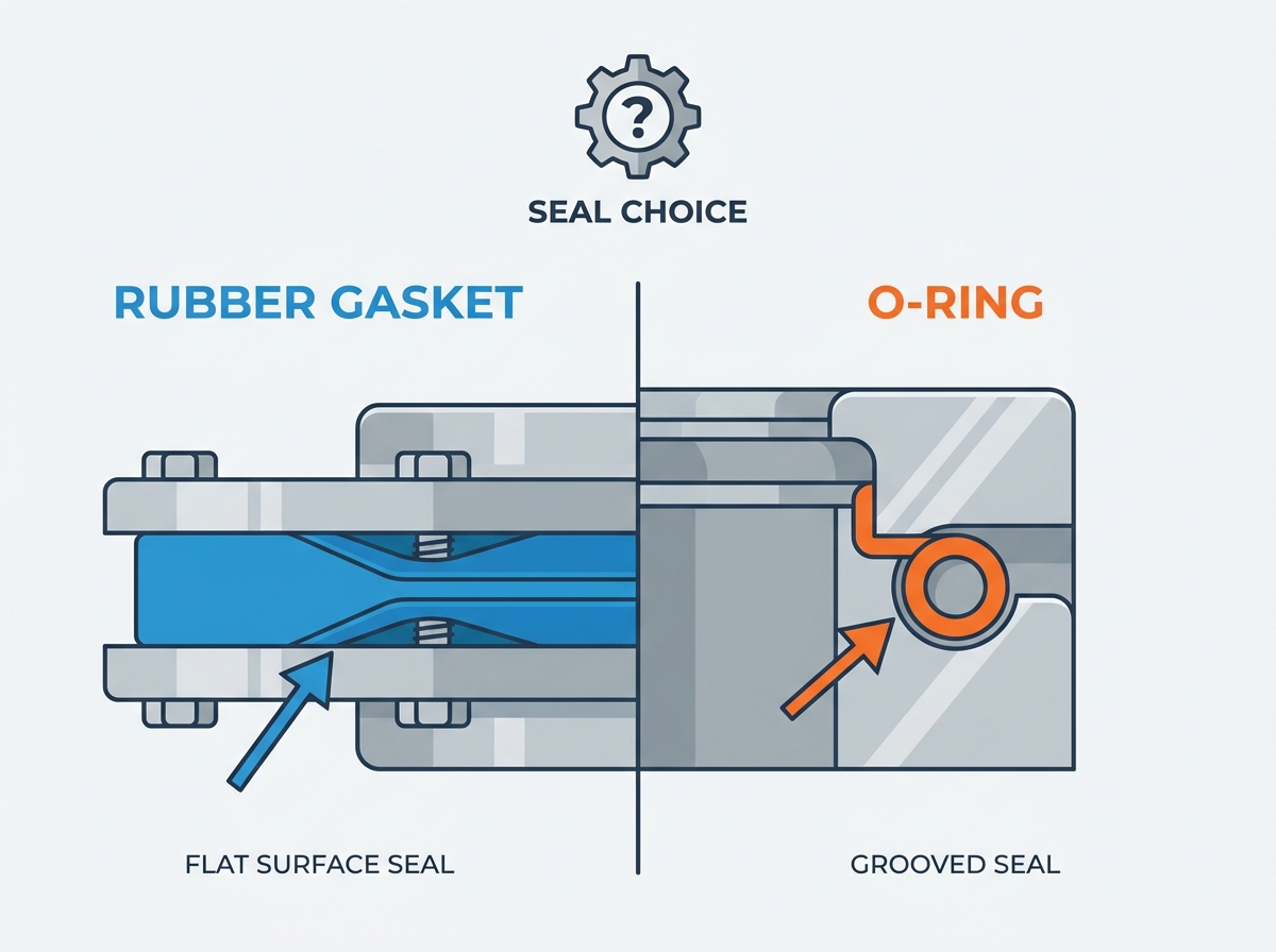 Rubber Gasket vs O-Ring Engineering Comparison